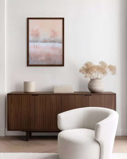 Mauve Meadow - Framed Print