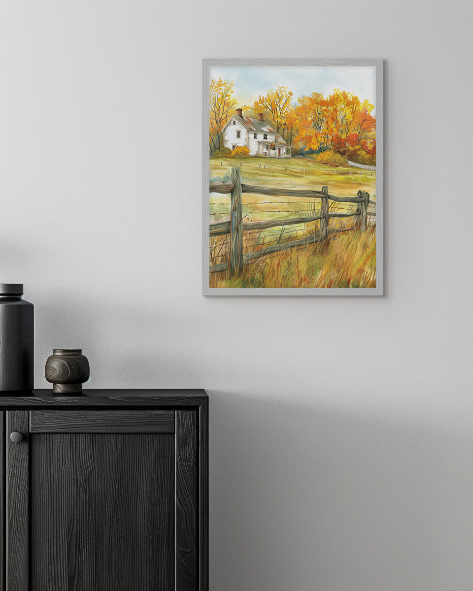 By the Barnyard - Framed Print