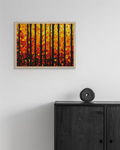 Fire Grove - Framed Print